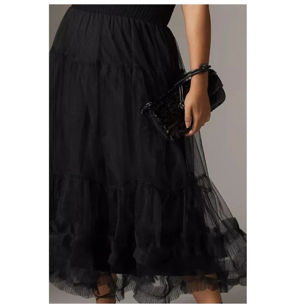 NEW En Saison Darcy Sleeveless Tulle Midi Dress Size Large - Picture 4 of 14